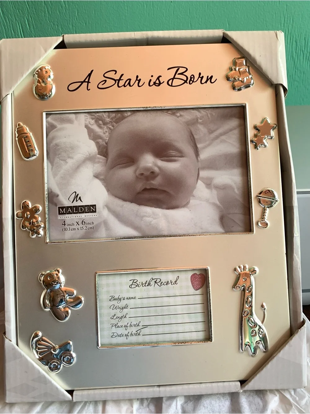 Malden 'A Star is Born' Baby Silver Picture Frame